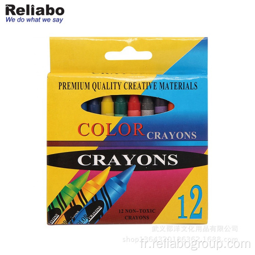 Crayons de cire multi-couleurs non toxiques